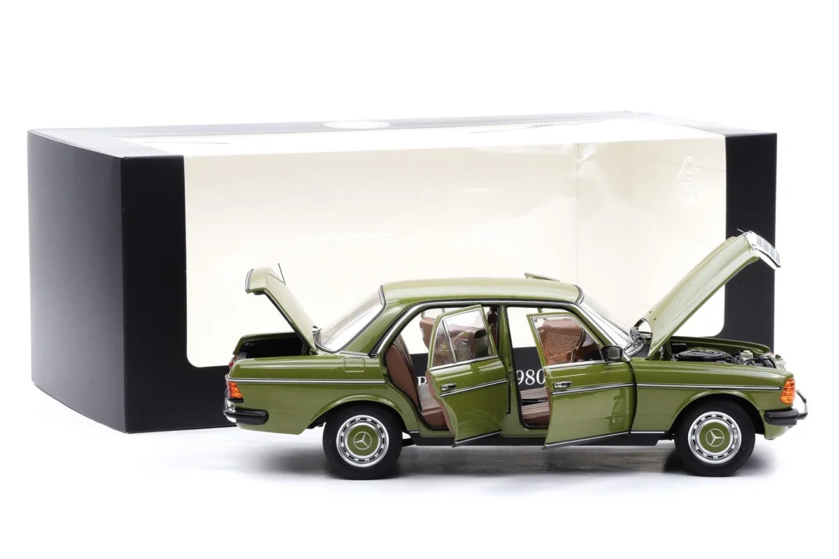 Macheta auto Mercedes 200 (W123) Verde 1:18 Norev (Delear Edition) - imagine 2