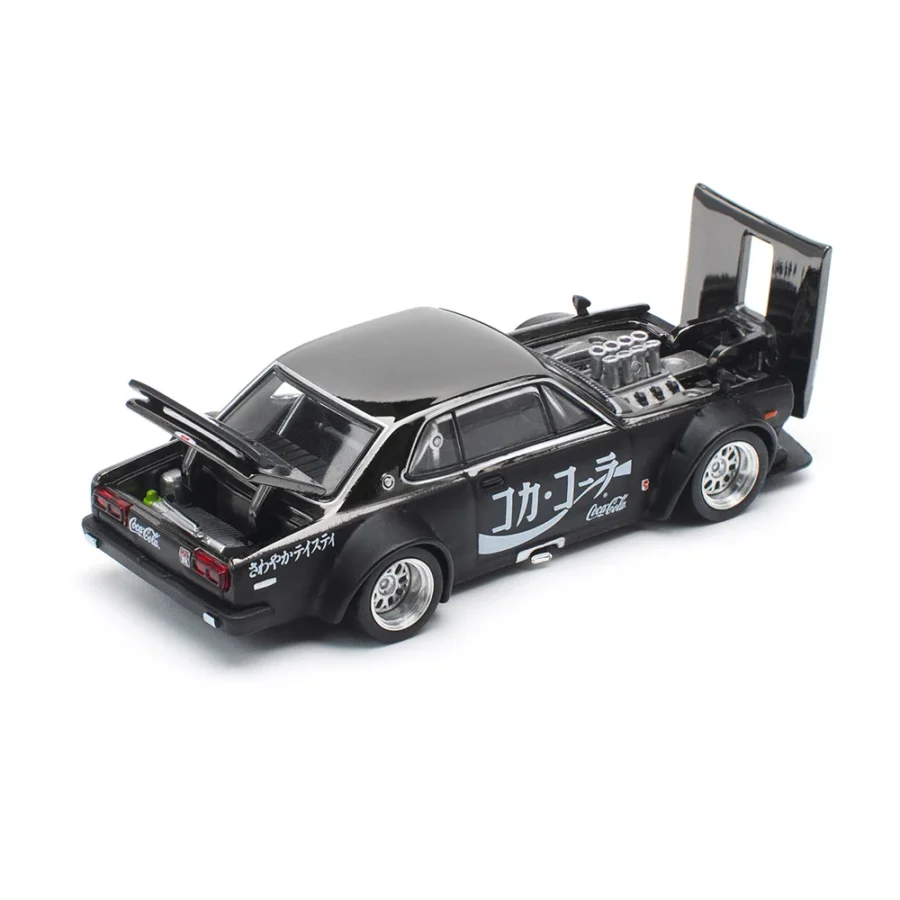 Macheta auto Nissan Skyline Gt-R Drift (Hakosuka) Coca-Cola Zero 1:64 Pop Race - imagine 3