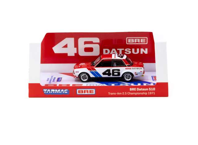 Macheta auto Bre Datsun 510 #46 John Morton Trans-Am 2.5 Championship 1971 1:64 Tarmac Works - imagine 3