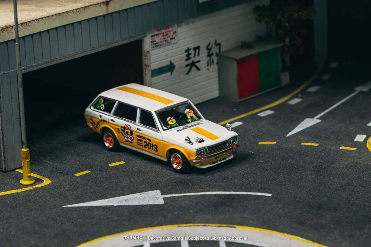 Macheta auto Datsun Bluebird 510 Wagon Ohige No Pon 1:64 Tarmac Workss - imagine 2
