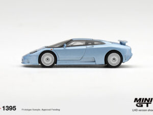 Precomanda macheta auto Bugatti Eb110 Gt Azzurro Metallizzato Mondial De L’automobile 1992 1:64 Mini GT (MGT01395-L)