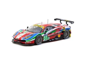 Macheta auto Ferrari 488 Gte #51 G.Bruni/J. Calado/A.Pier Guidi 24h Of Le Mans 2016 1:64 Tarmac Works