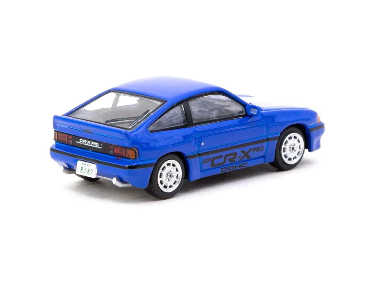 Macheta auto Honda Ballade Sports Mugen Cr-X Pro Albastru 1:64 Tarmac Works - imagine 2