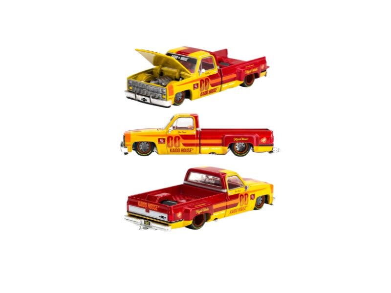 Precomanda macheta auto Chevrolet Silverado Dually Kaido Racing Team V1 1980 1:64 Mini GT (KHMG320)
