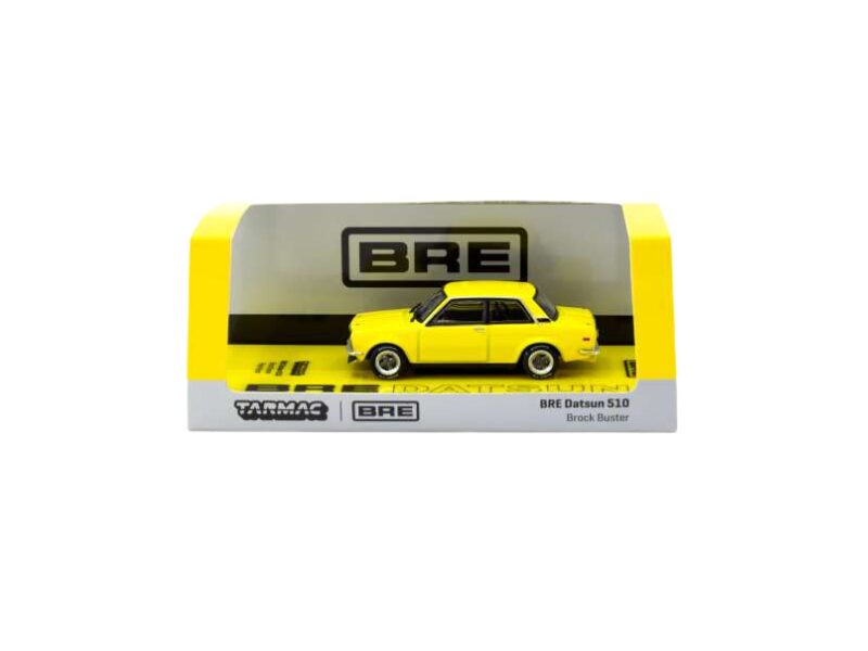 Macheta auto Datsun 510 Brock Buster Peter Brock Bre Galben 1:64 Tarmac Works - imagine 2