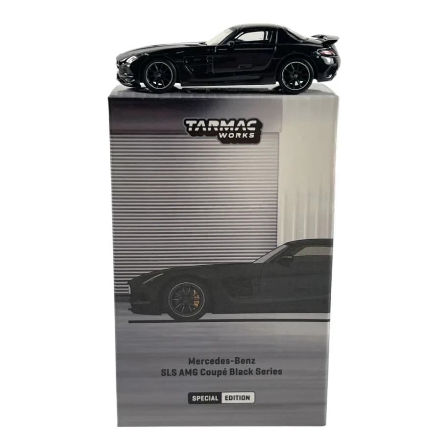 Macheta auto Mercedes-Benz Sls Amg Coupé Black Series Negru 1:64 Tarmac Workss - imagine 2