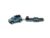 Macheta auto Hummer H2 2004 Si Platforma Albastru 1:64 Johnny Lightning
